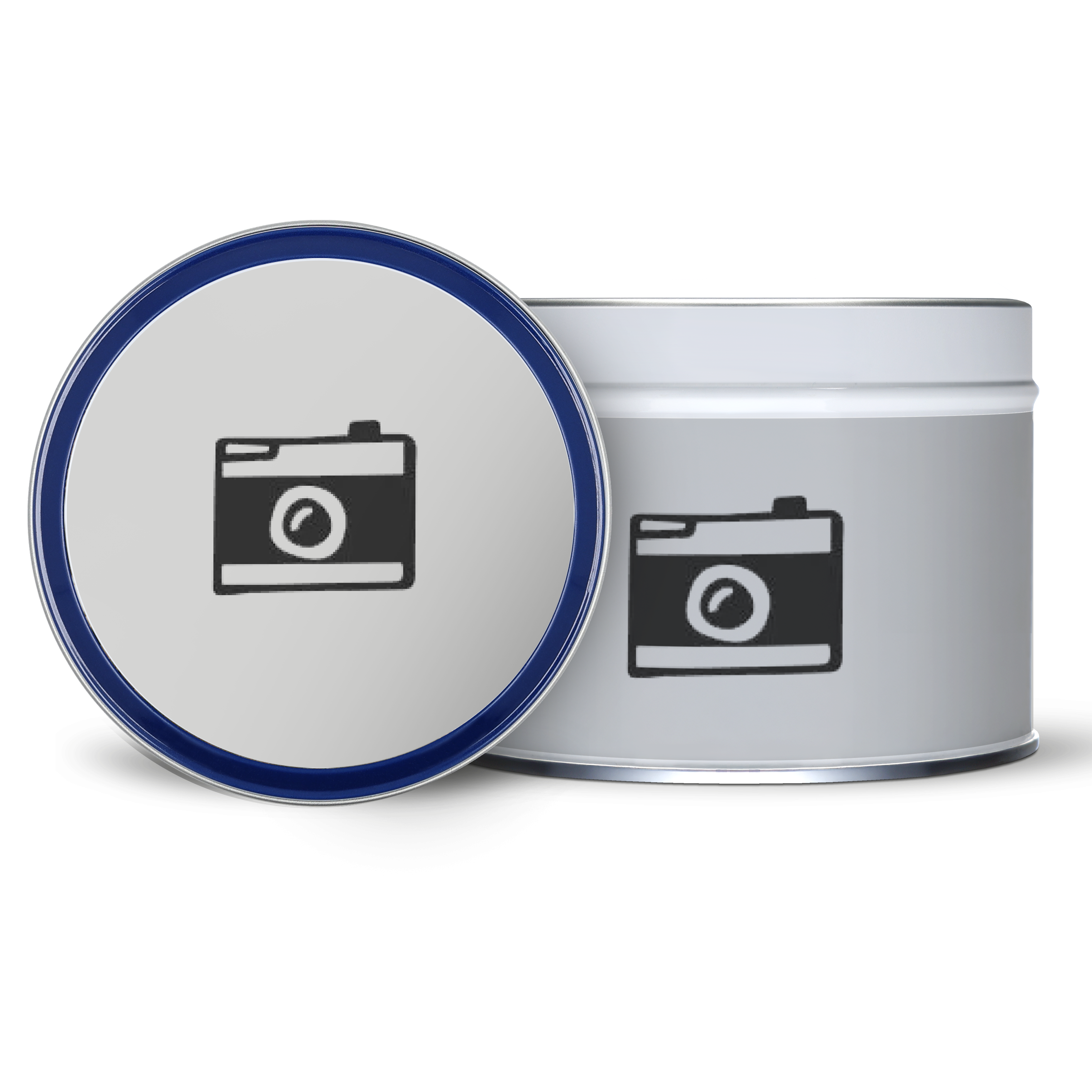 Fully personalized stroopwafel tin - Blue lid