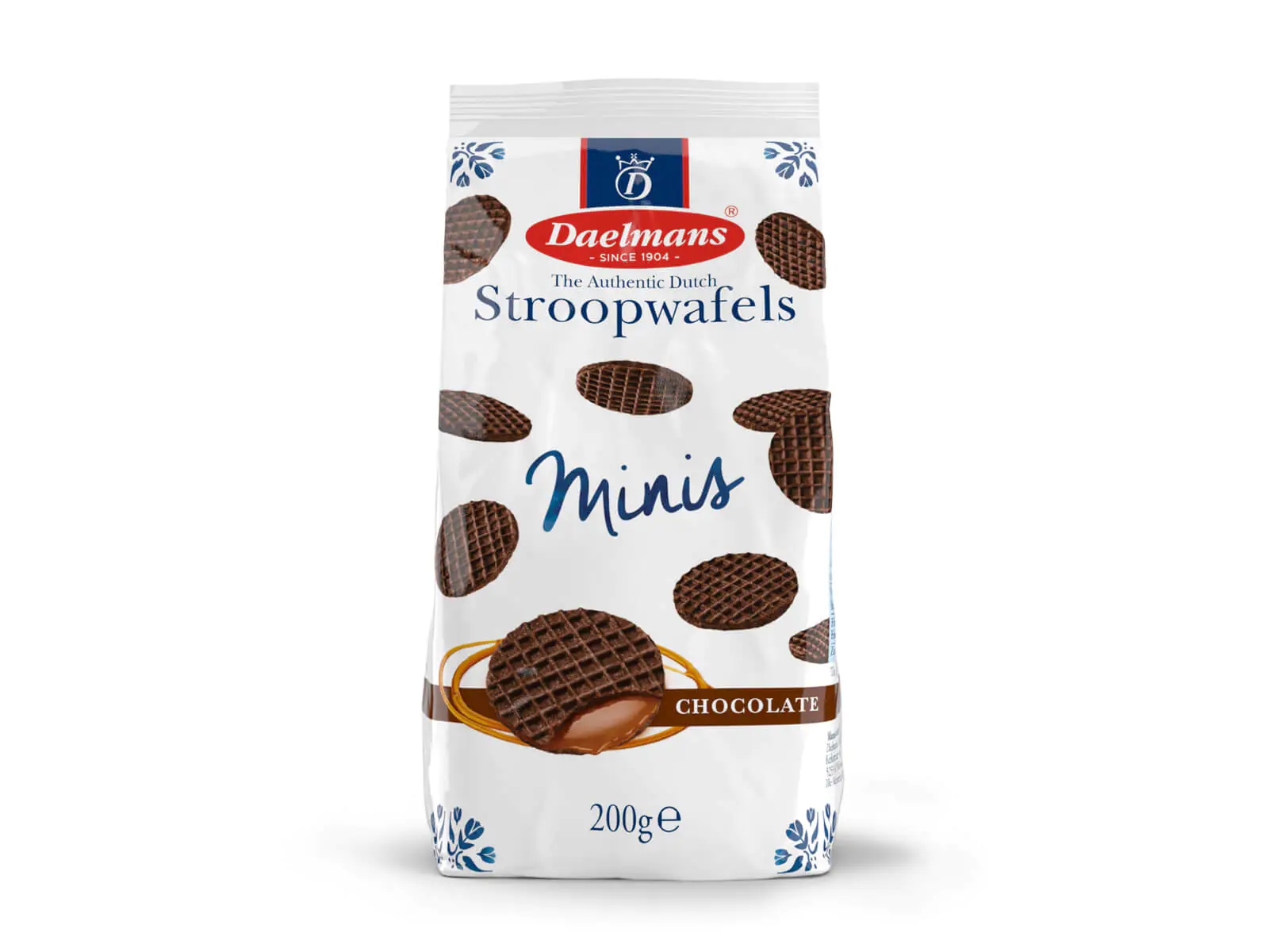 Daelmans Mini Schokoladen Stroopwafels Bodenbeutel