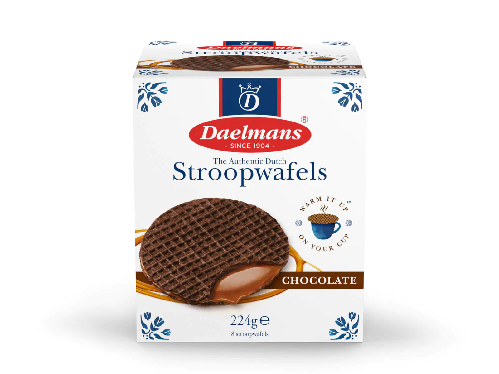 Daelmans Chocolate Stroopwafels in Cube Box