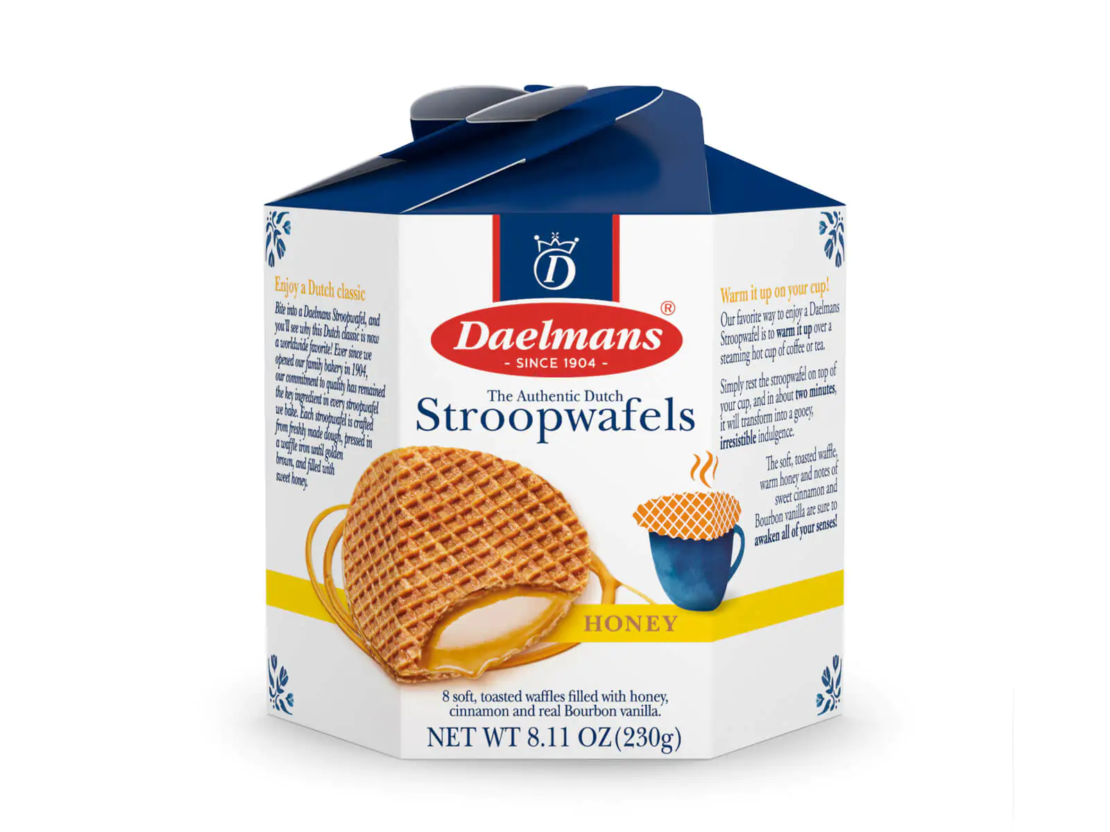 Daelmans Honey Stroopwafels in Hexa Box