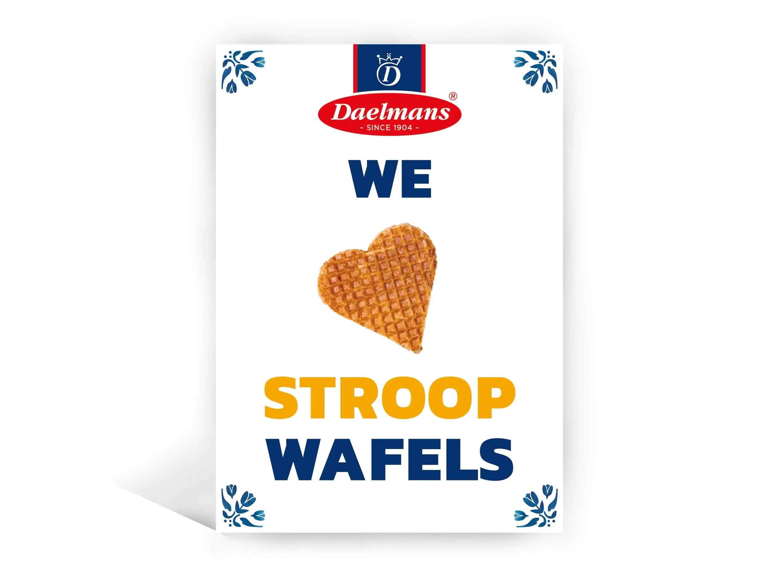 „We Love Stroopwafels“-Grußkarte
