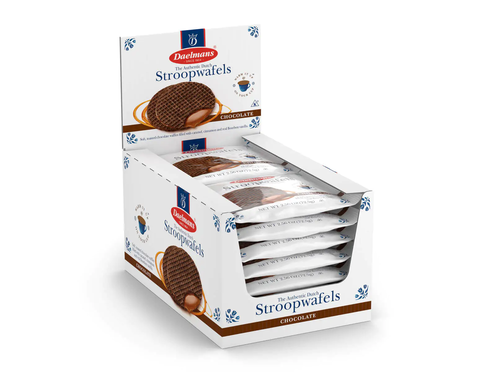 Daelmans Schokolade Stroopwafels – 12x2 je 2 Stück verpackt