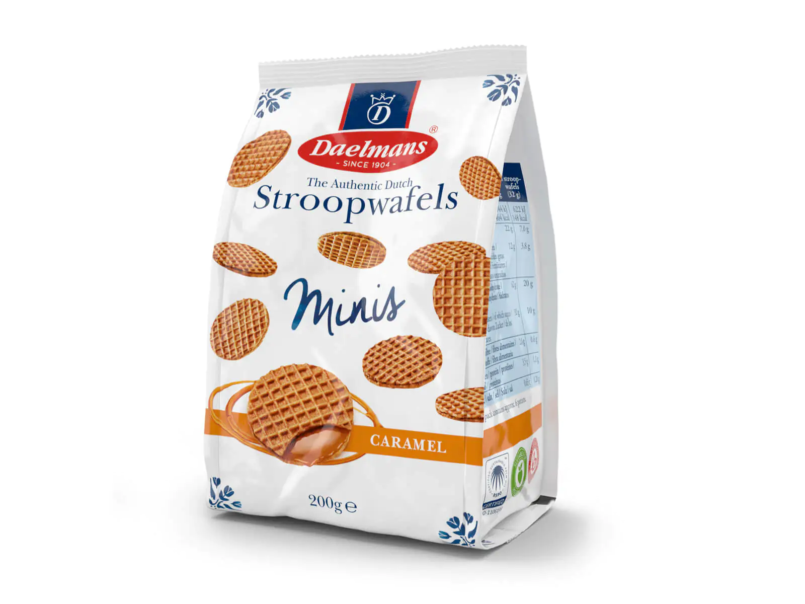 Daelmans Mini-Karamell Stroopwafels im Bodenbeutel
