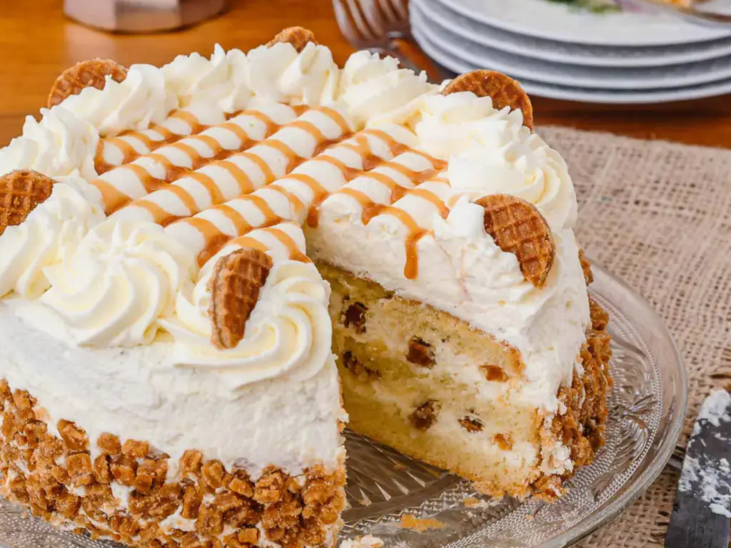 Dutch stroopwafel cake