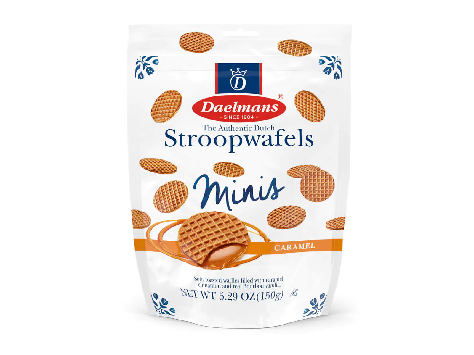 Daelmans Mini Original Stroopwafels in Zip Bag