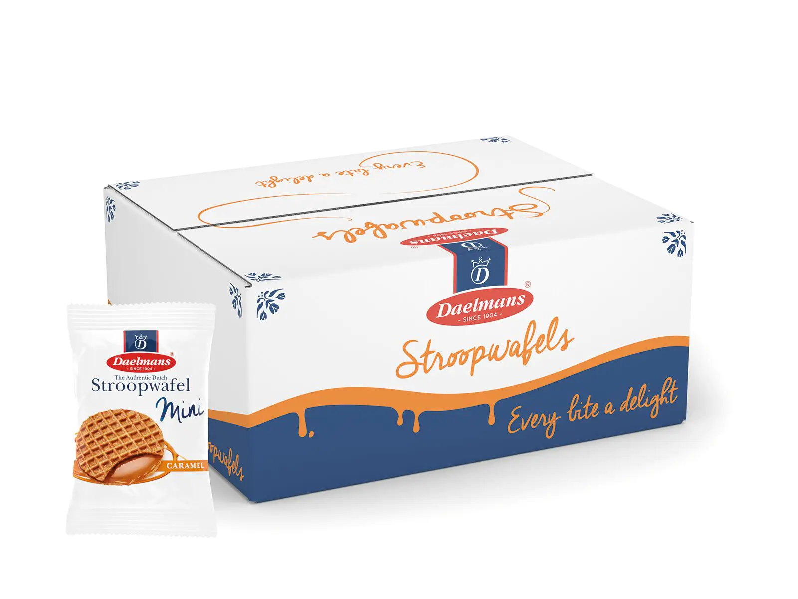 Daelmans Mini-Karamell Stroopwafels – 200x einzeln verpackt