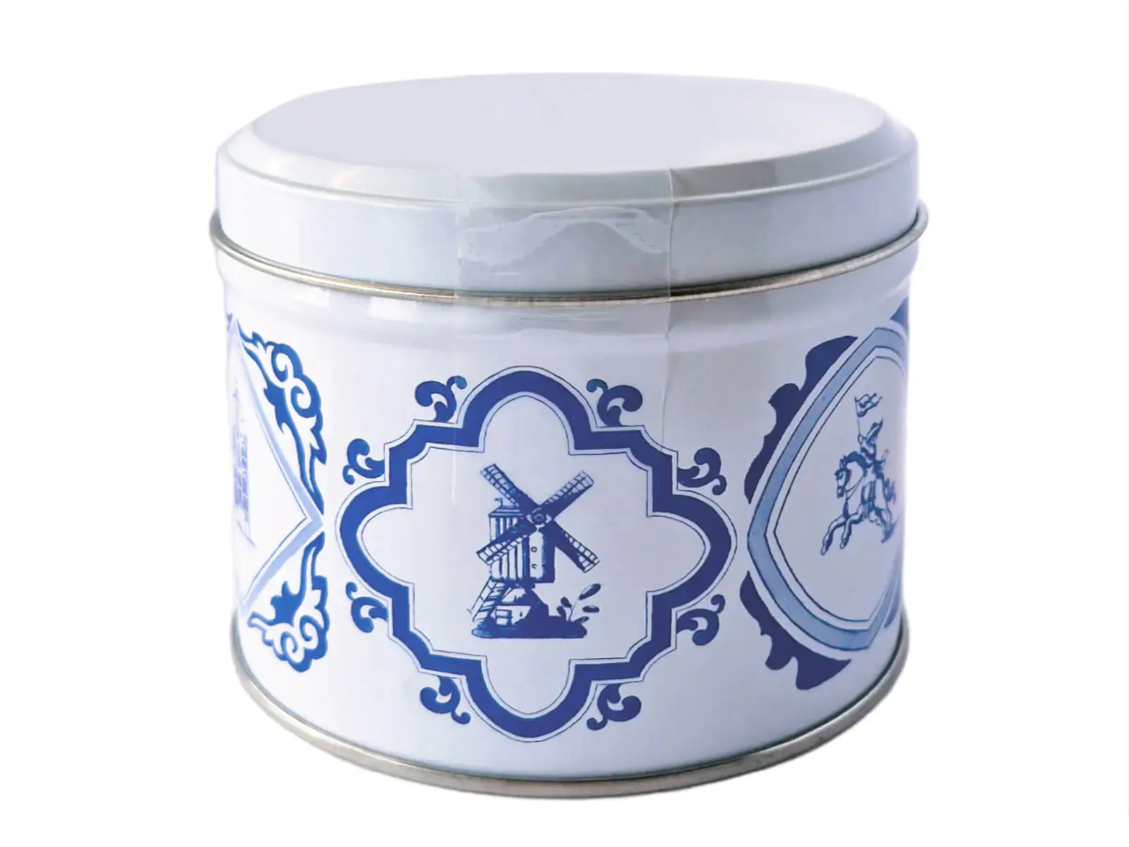 Daelmans Stroopwafels in der Blechdose in Delfter Blau - Karton mit 9