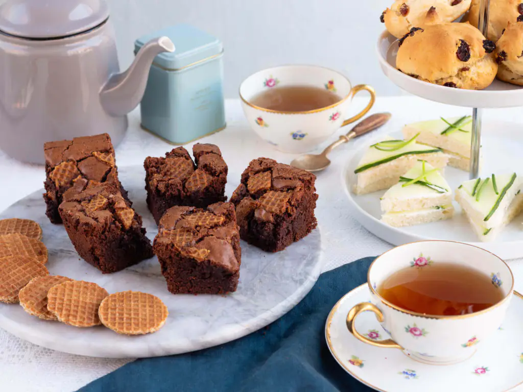Stroopwafel chocolate brownies