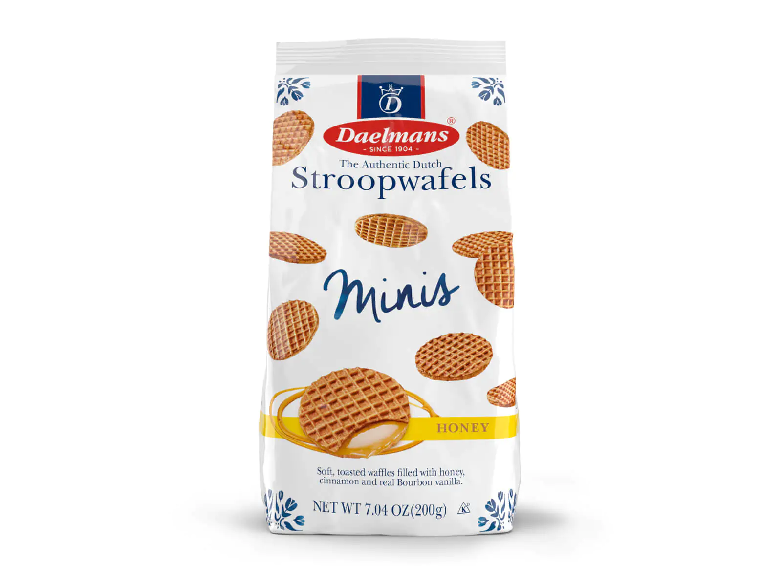 Daelmans Mini Honey Stroopwafels in Cello Bag