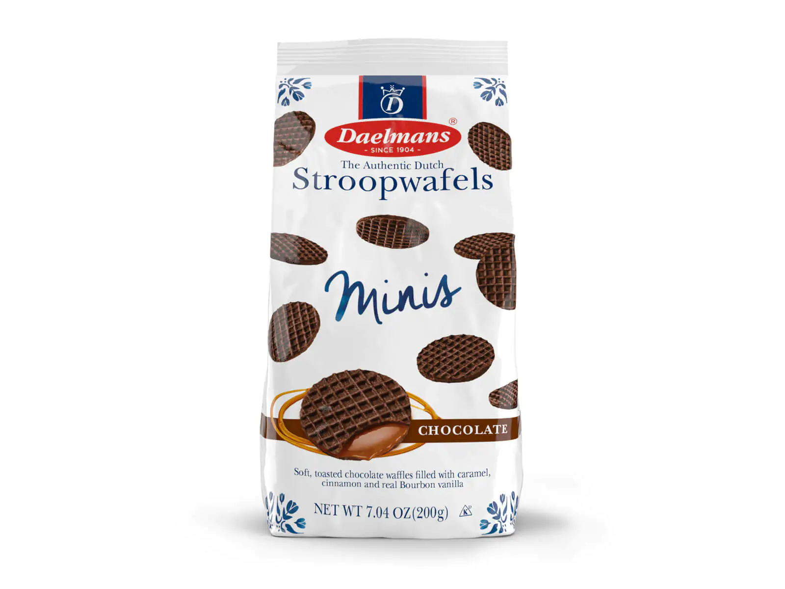 Daelmans Mini Chocolate Stroopwafels in Cello Bag - Case of 12