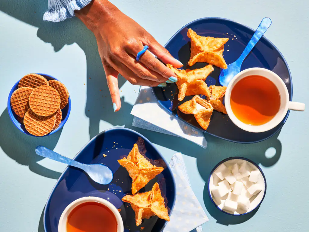 Wonton with Stroopwafels